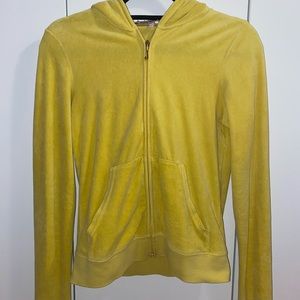 Yellow zip up
